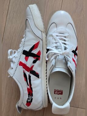 Onitsuka Tiger MEXICO 66 DELUXE WHITE RED US 10 MENS